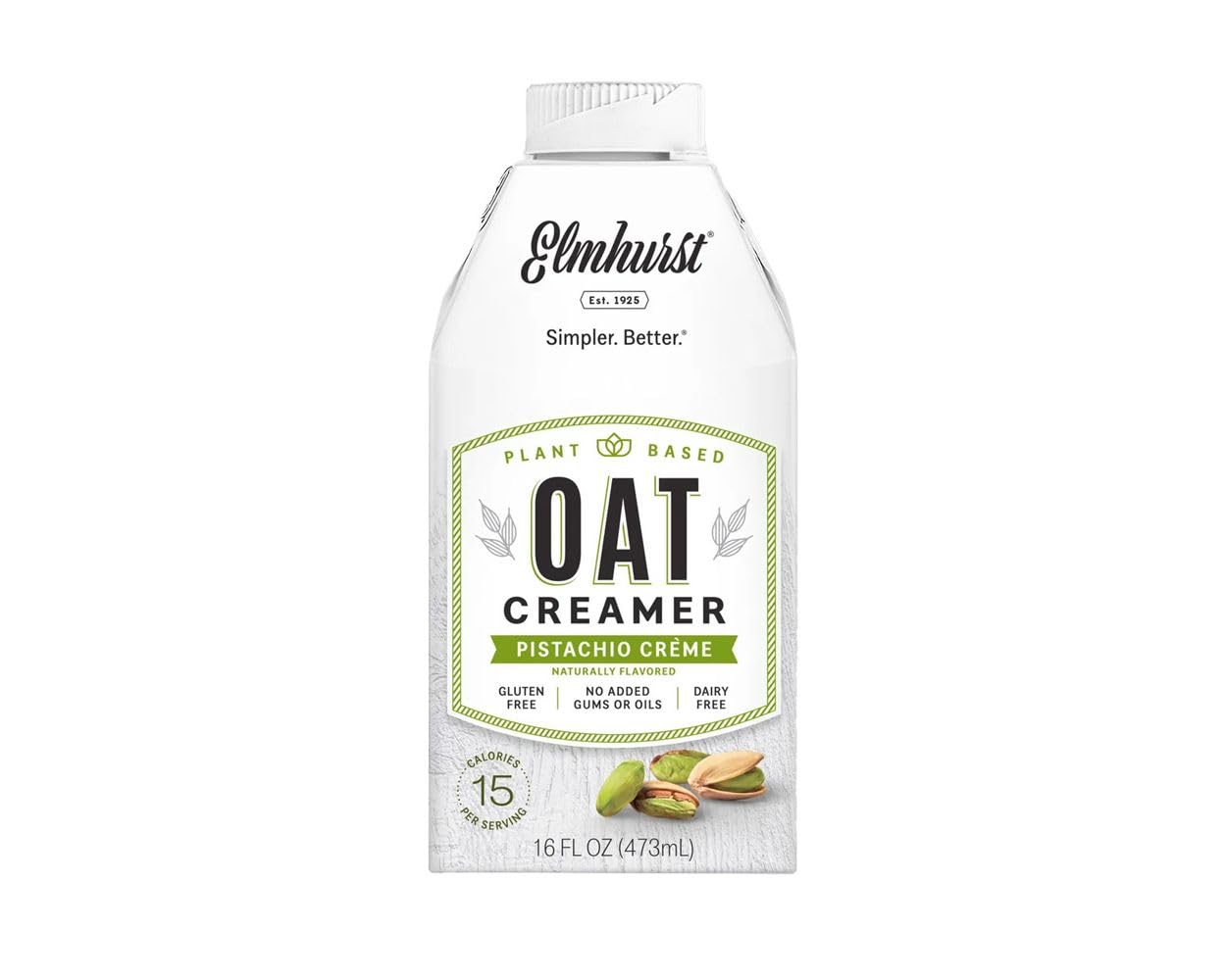 Elmhurst Creamer Oat Pistachio, 16 Fl Oz