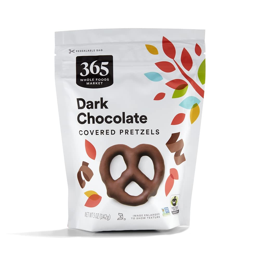 365 by Whole Foods Market Dark Chocolate Pretzels, 5 Ounce