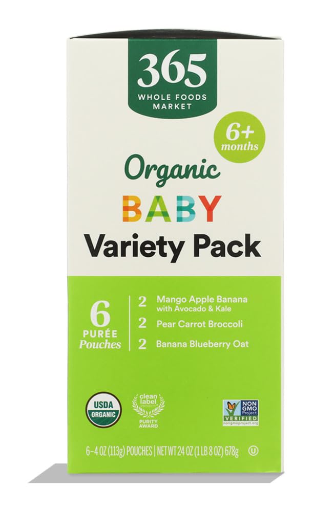 365 by Whole Foods Market Organic Baby Pouch Variety Pack, 24 OZ