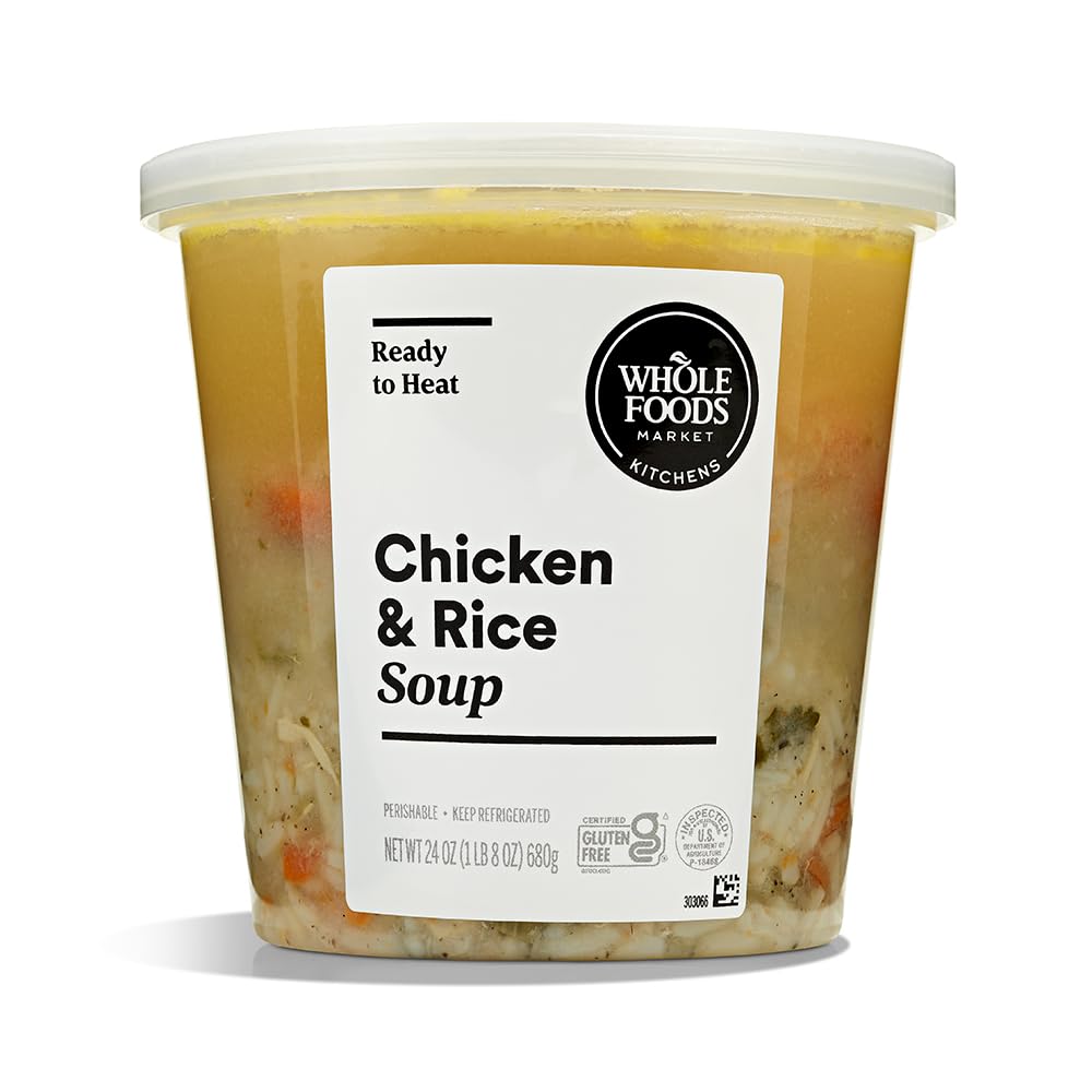 Whole Foods Market Kitchens, Chicken & Rice Soup, 24 Ounce