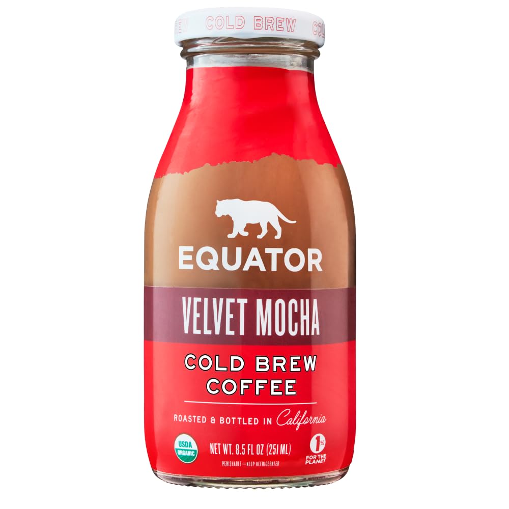 Equator Organic Velvet Mocha Cold Brew Coffee, 8.5 fl oz