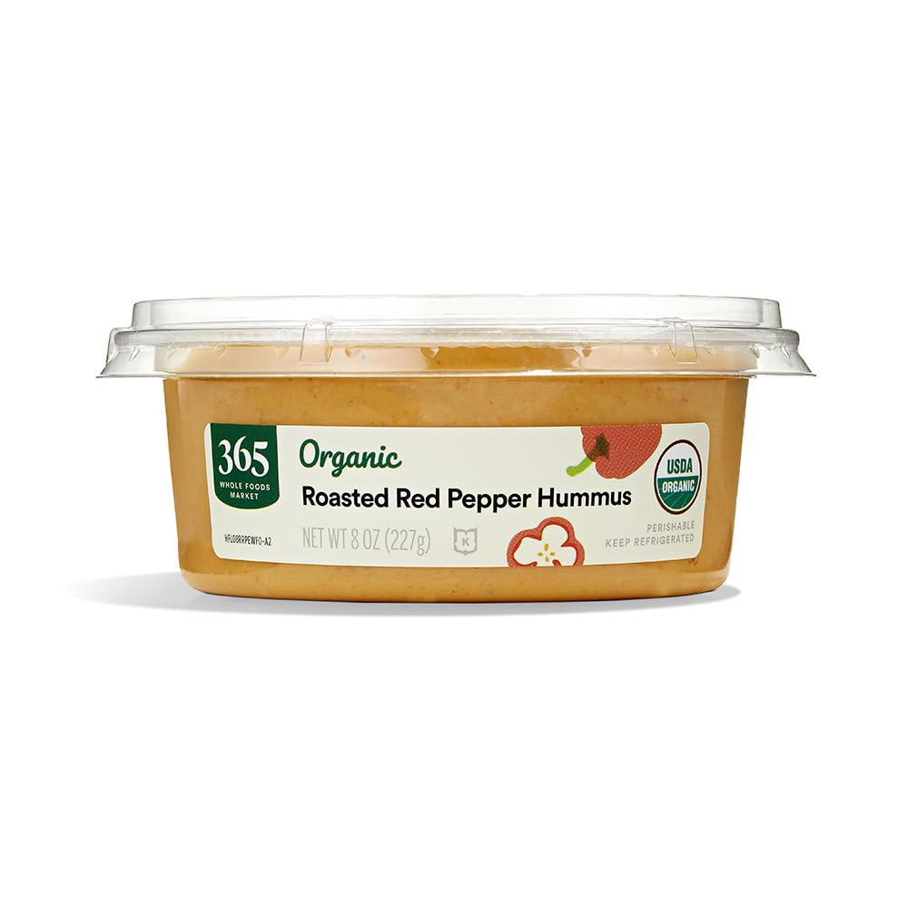 365 by Whole Foods Market Organic Roasted Red Pepper Hummus, 8 OZ