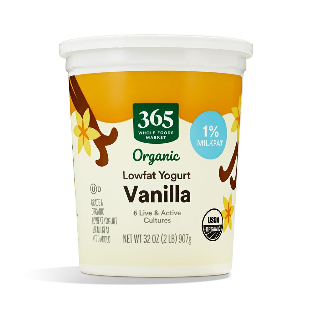 Organic Vanilla Low Fat Yogurt, 32 oz