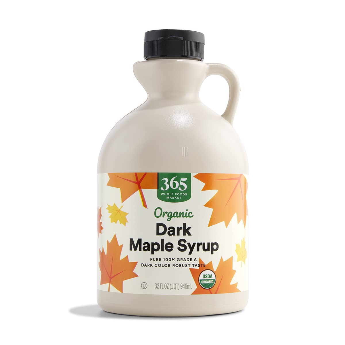 Organic Grade A Dark Maple Syrup, 32 Fl Oz
