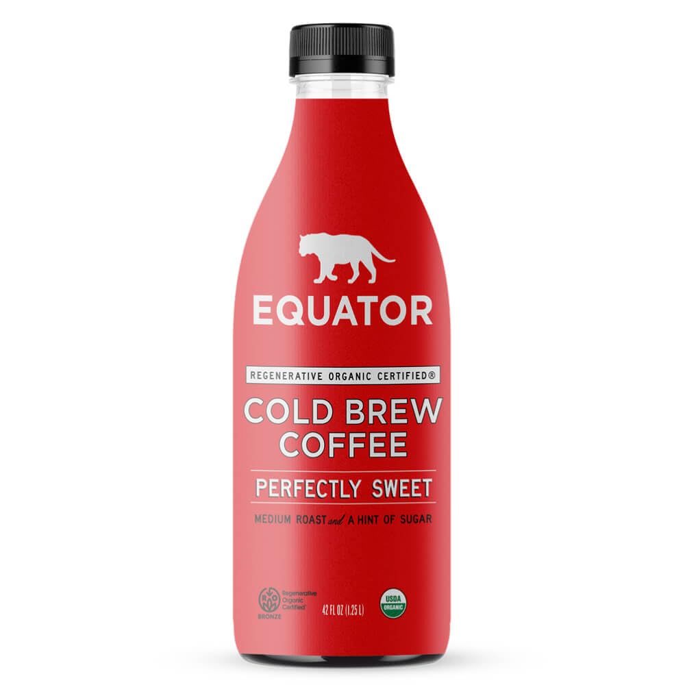 Equator Organic Perfectly Sweet Cold Brew Coffee, 42 fl oz