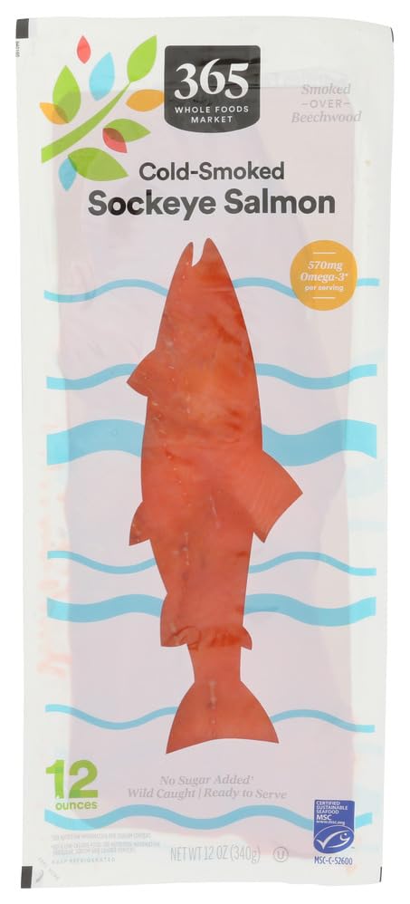 365 by Whole Foods Market Cold Smoked Sockeye Salmon, 12 OZ