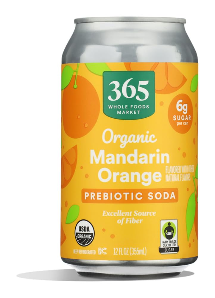 365 by Whole Foods Market Organic Orange Prebiotic Soda, 12 FZ