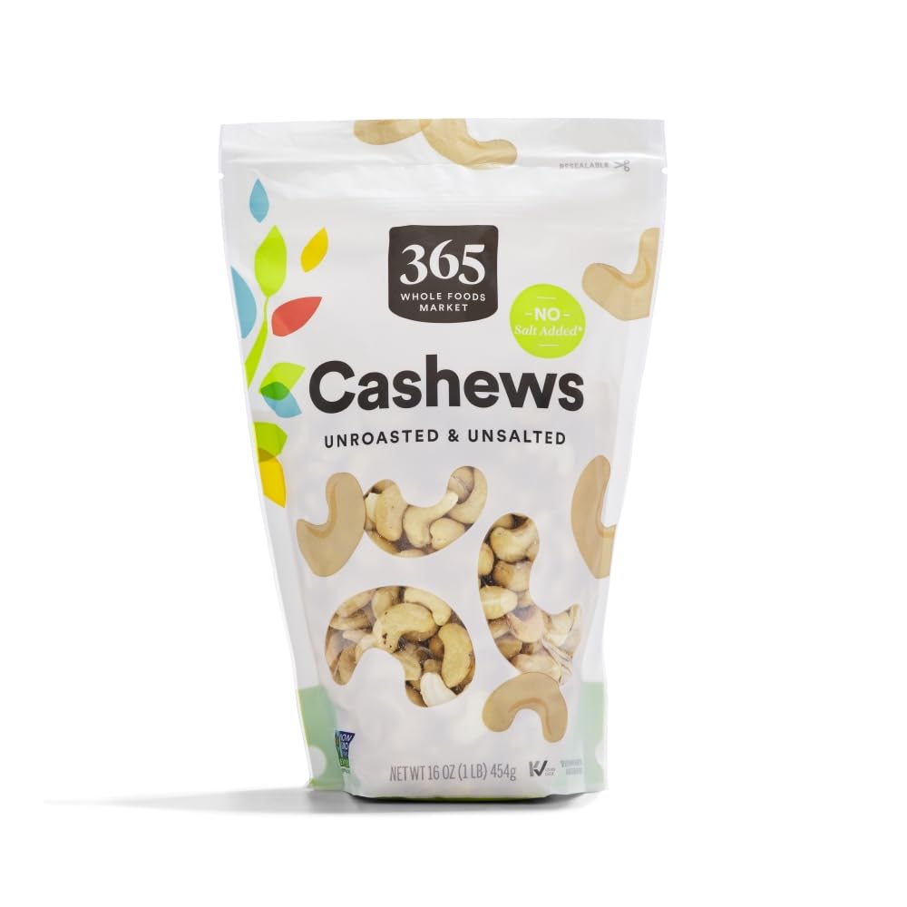365 by Whole Foods Market Raw Cashews, 16 Ounce