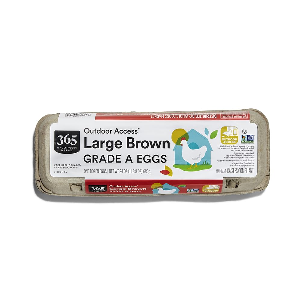 365 by Whole Foods Market Large Brown Grade A Eggs 12 Count, 12 CT