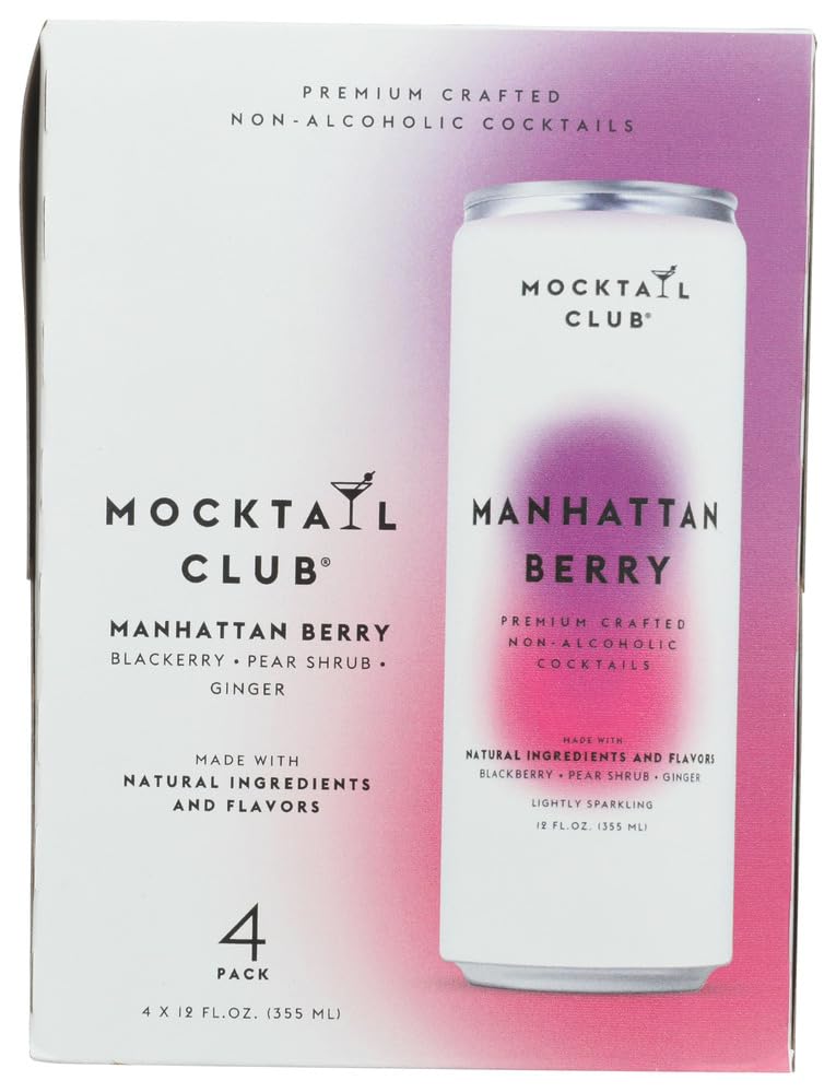 Mocktail Club Manhattan Berry Non-Alcoholic Cocktail 4pk, 12 FZ