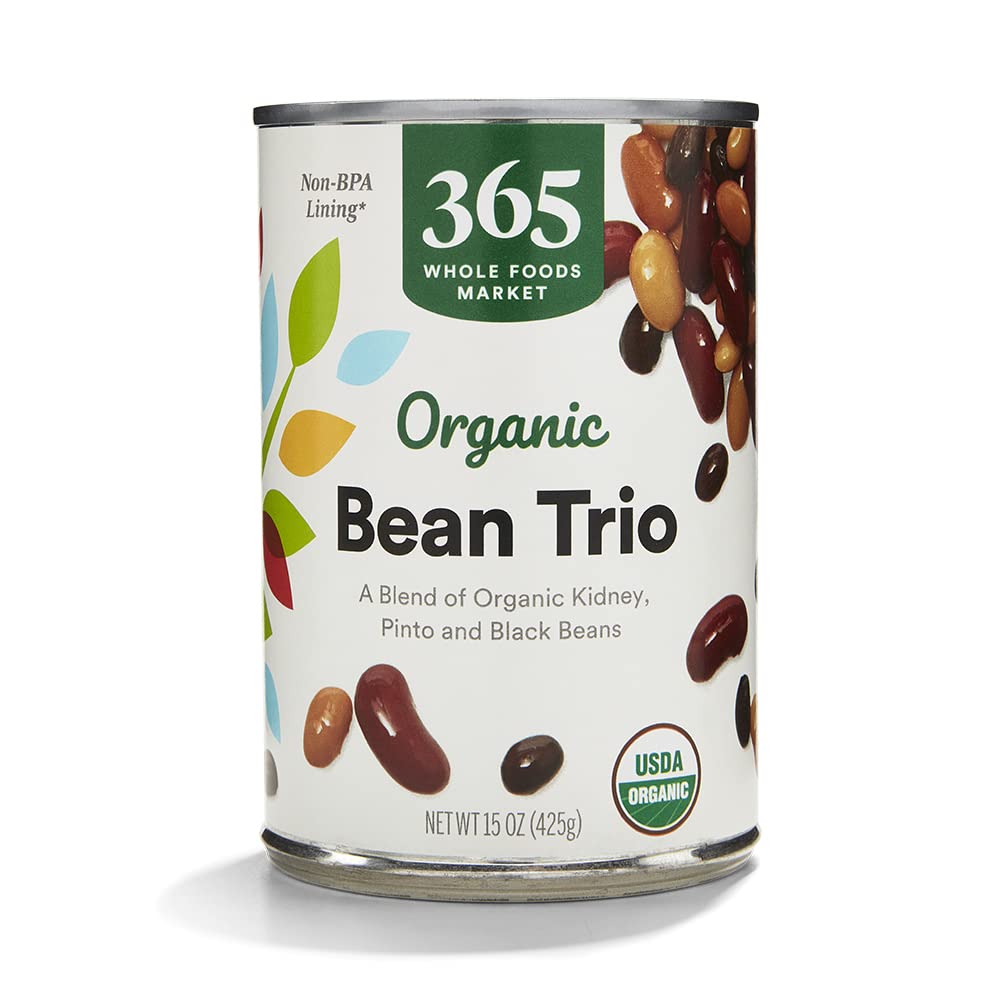 Organic Bean Trio (Kidney, Pinto, & Black Beans), 15 Ounce
