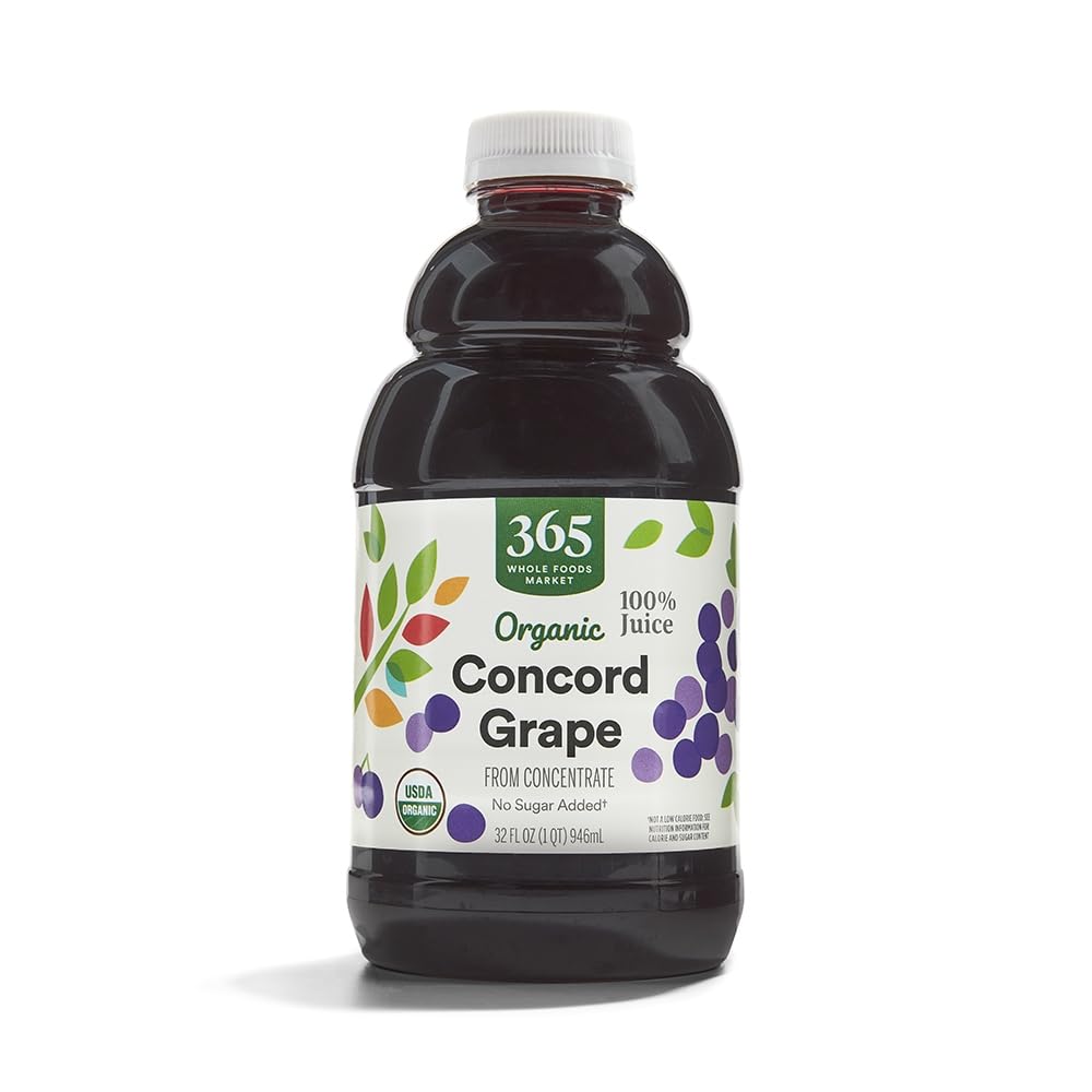 Organic 100% Juice, Concord Grape, 32 fl oz
