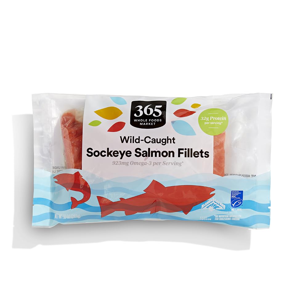 365 by Whole Foods Market Sockeye Salmon Fillets, 10 OZ