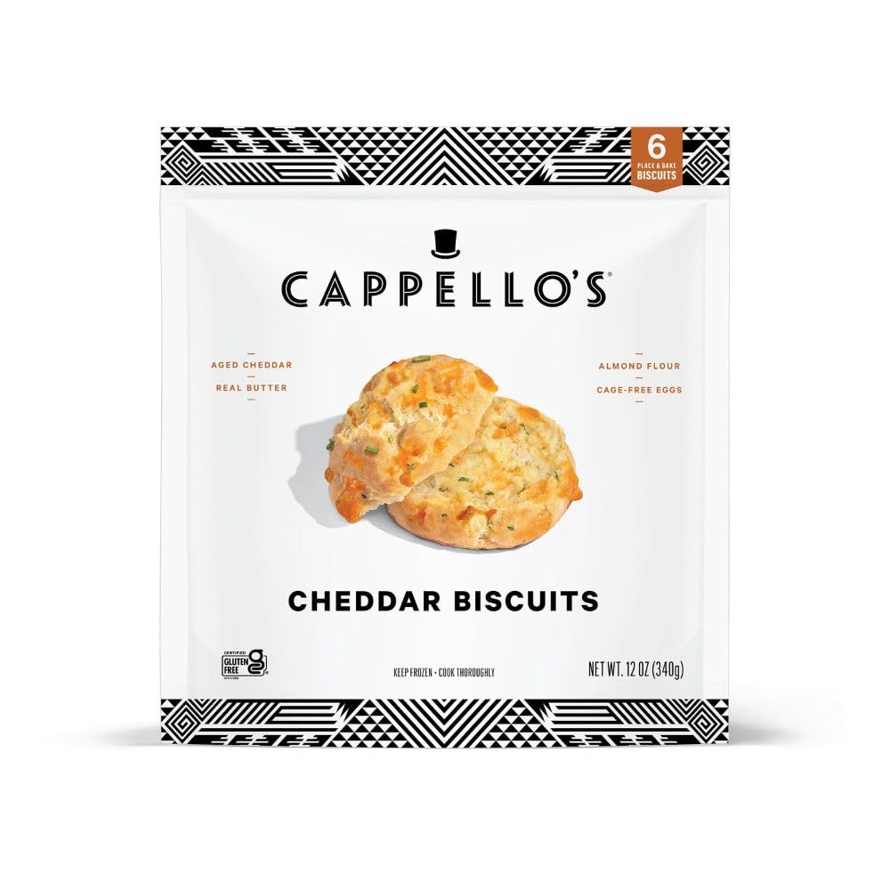 Cappello's Cheddar Biscuits, Gluten Free, Frozen Bread 12oz