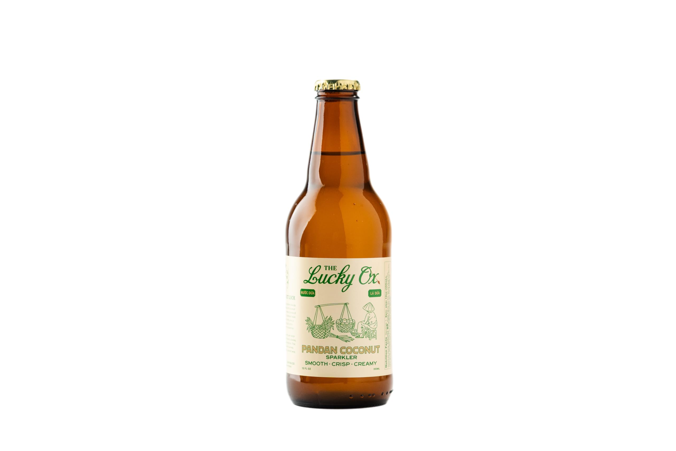 The Lucky Ox, Pandan Coconut Sparkler, 12 Fl Oz