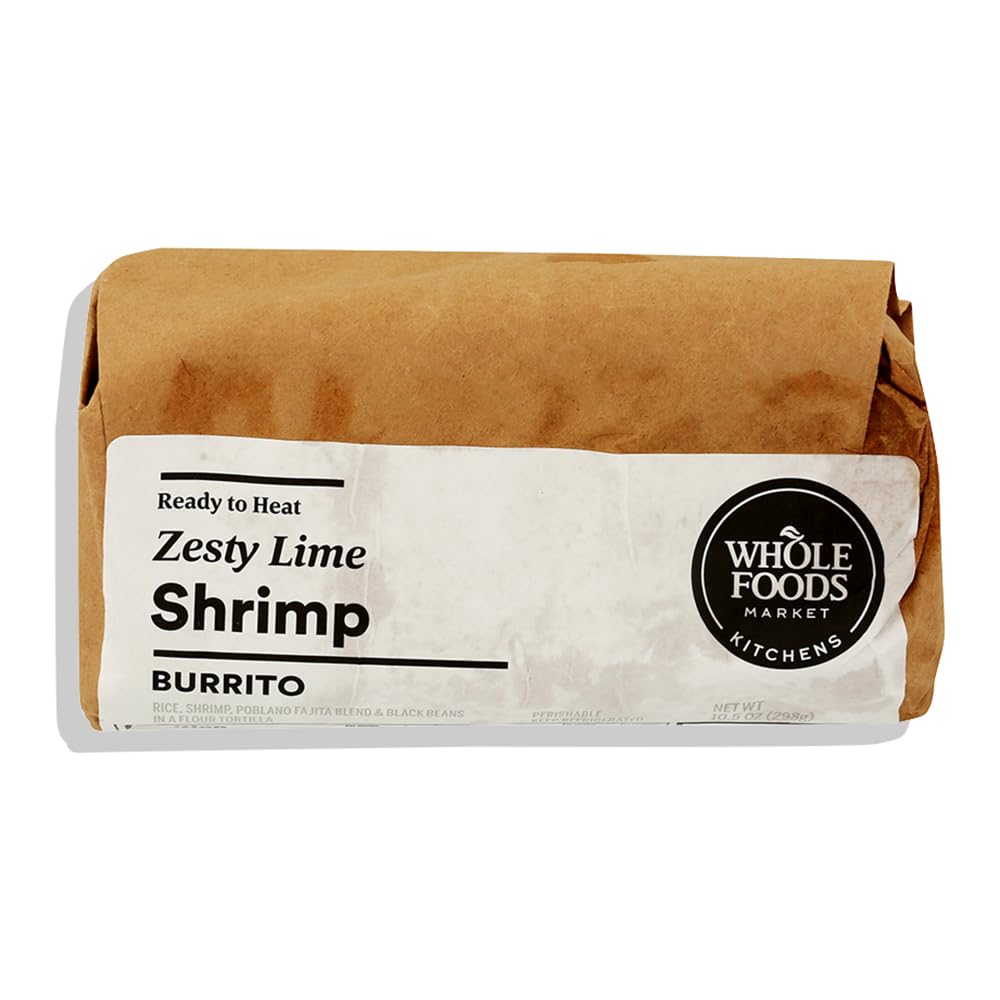 Whole Foods Market Kitchens Zesty Lime Shrimp Burrito, 10.5 OZ