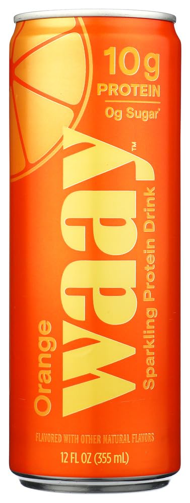 Waay Orange Sparkling Protein Water, 12 FZ