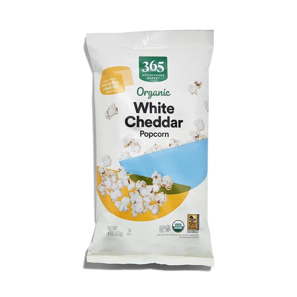 Organic White Cheddar Popcorn, 4 Ounce