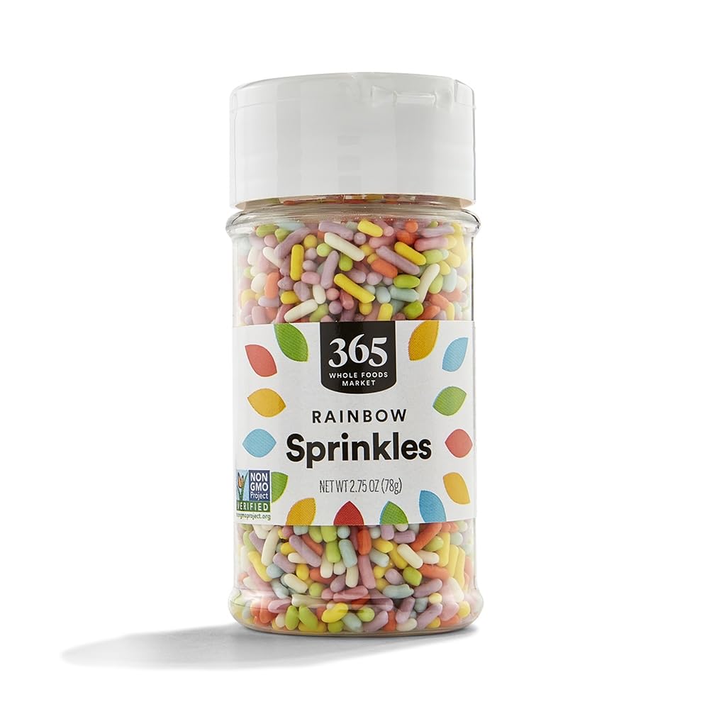 Rainbow Sprinkles, Vegan, 2.75 Ounce