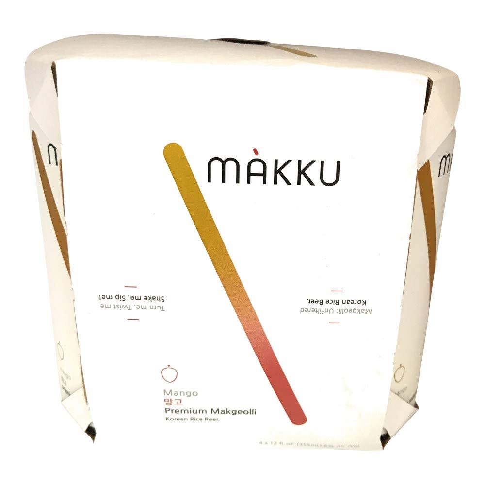 Makgeolli Mango, 4pk, 12 Fl Oz Cans, 6% ABV