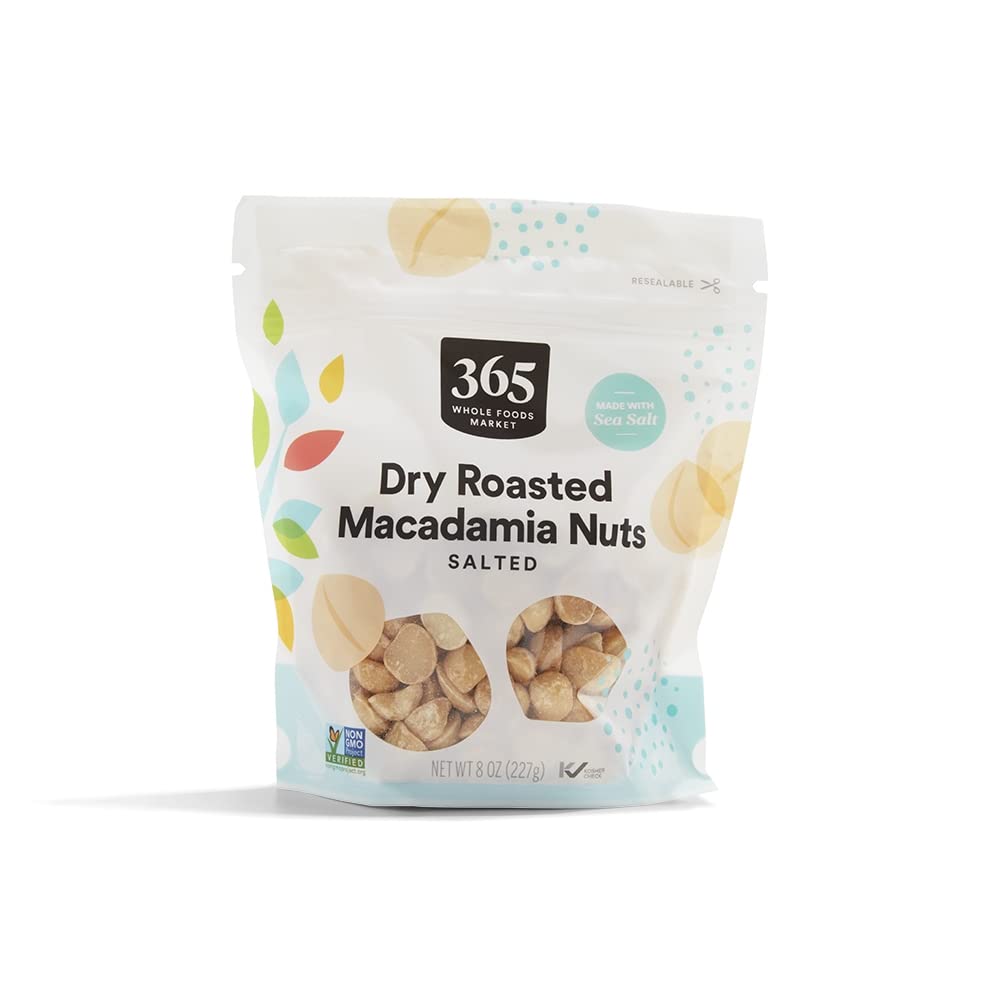 Roasted And Salted Macadamia Nuts, 8 Ounce