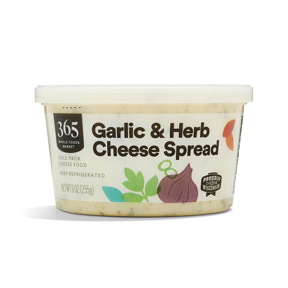 365 By Whole Foods Market, Cheese Spread, Garlic & Herb, 9 Ounce