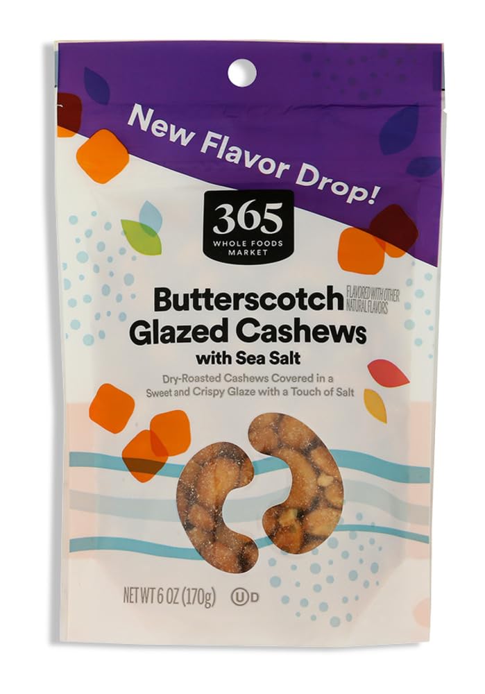 365 by Whole Foods Market Butterscotch & Sea Salt Flavored Cashew, 6 OZ
