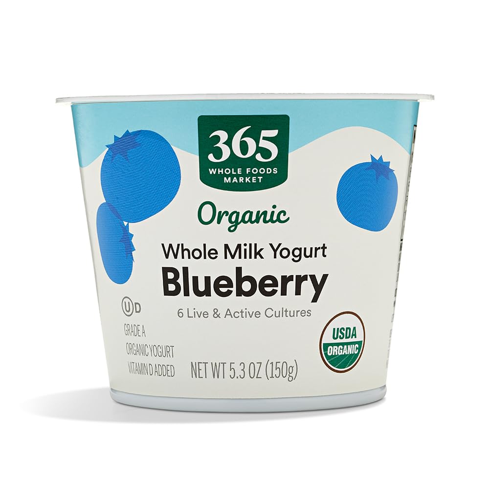 365 by Whole Foods Market Organic Blueberry Yogurt, 5.3 oz