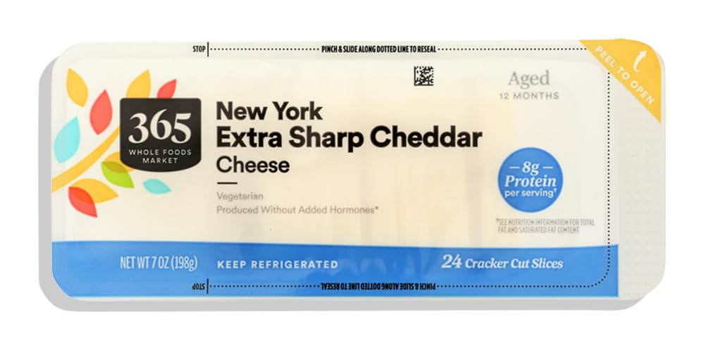 365 by Whole Foods Market New York Sharp Cheddar Cracker Cuts, 7 OZ