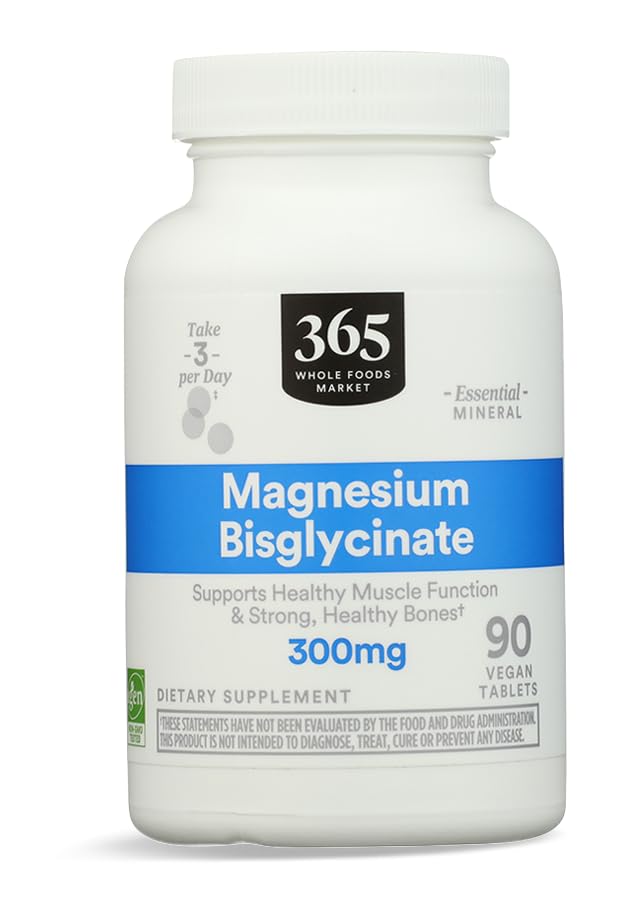 365 by Whole Foods Market Chelated Magnesium Glycinate 300MG, 90 CT