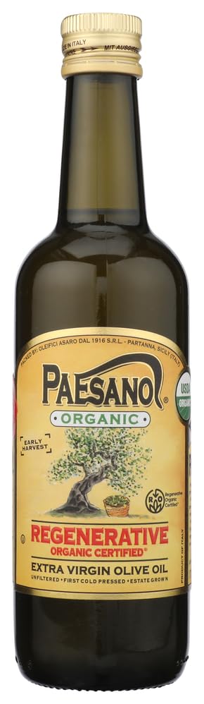 Paesanol Organic Regnerative Unfiltered Extra Virgin Olive Oil, 16.9 OZ