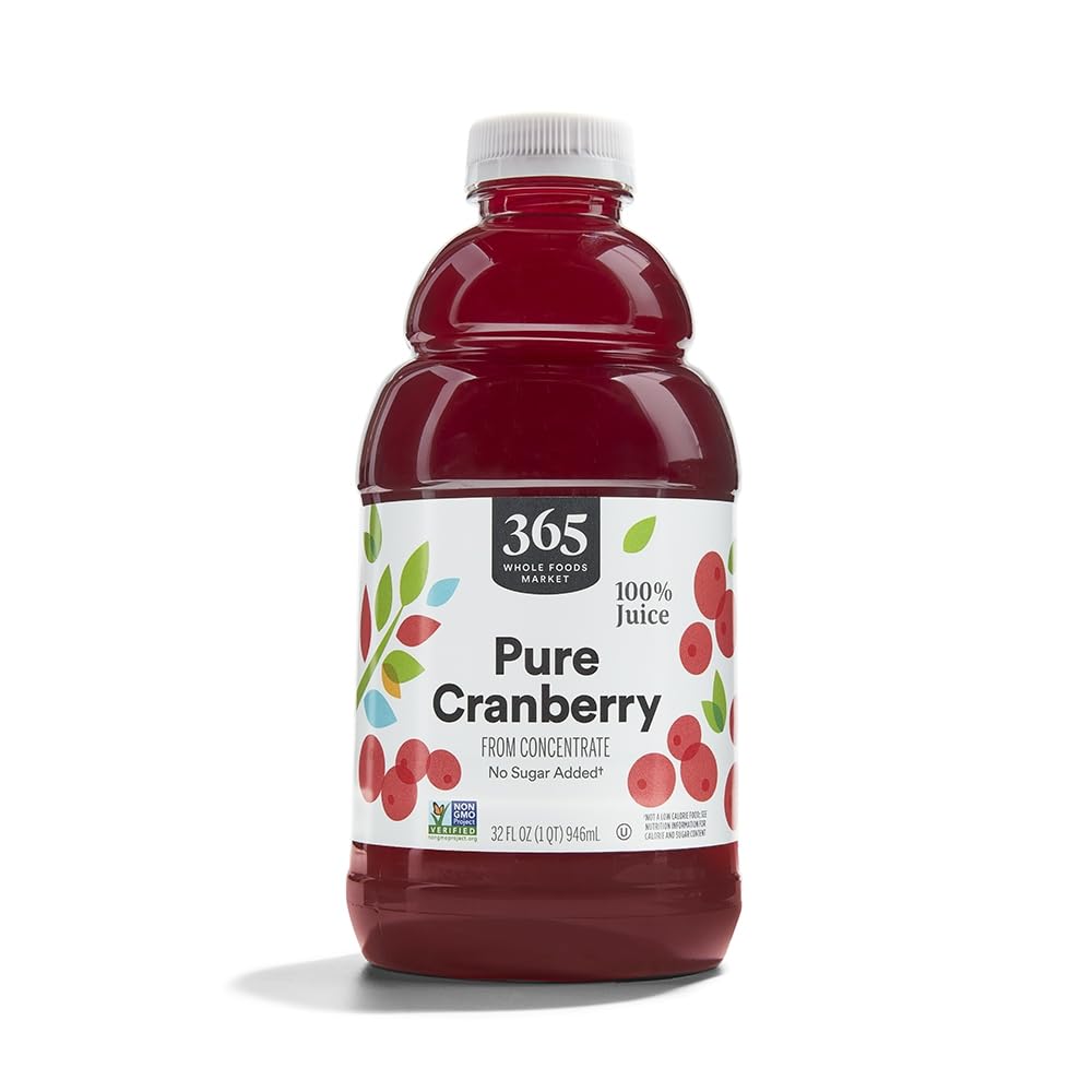 365 by Whole Foods Market 100% Cranberry Juice, 32 Fl Oz