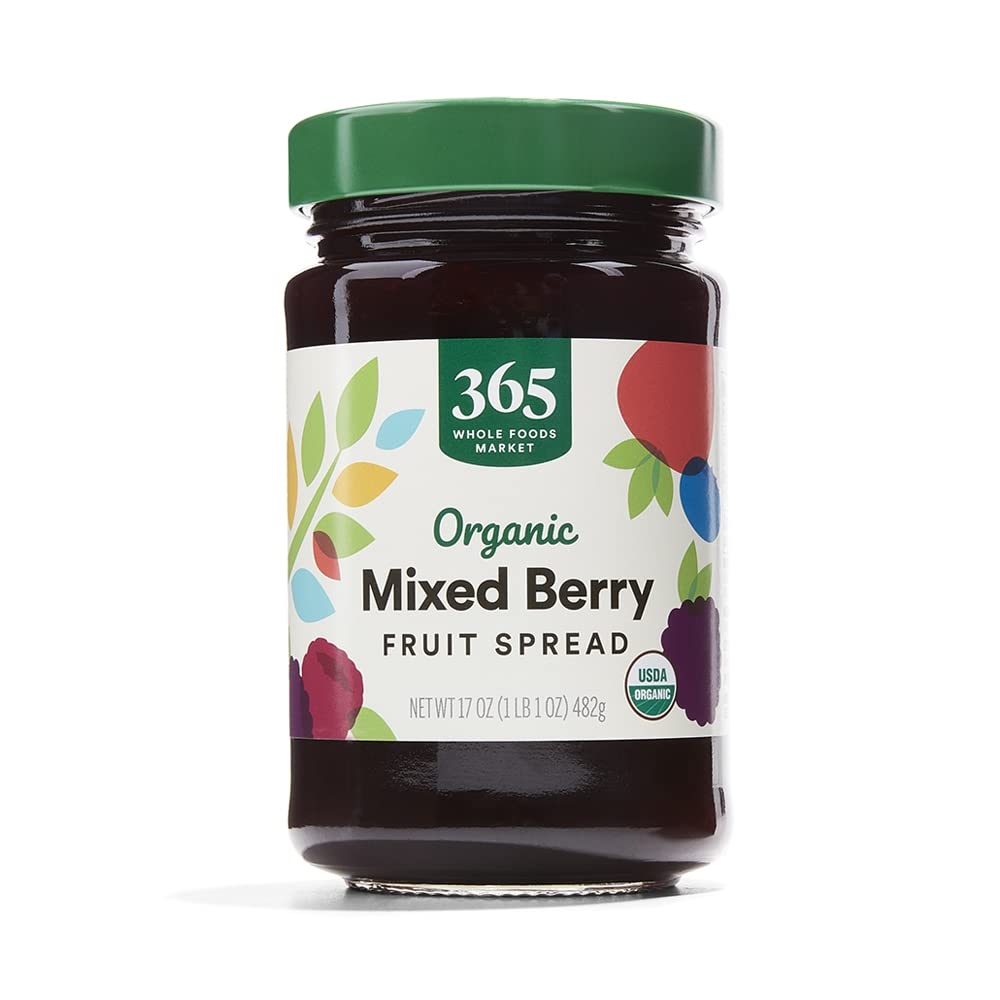 Organic Mixed Berry Fruit Spread, 17 Ounce