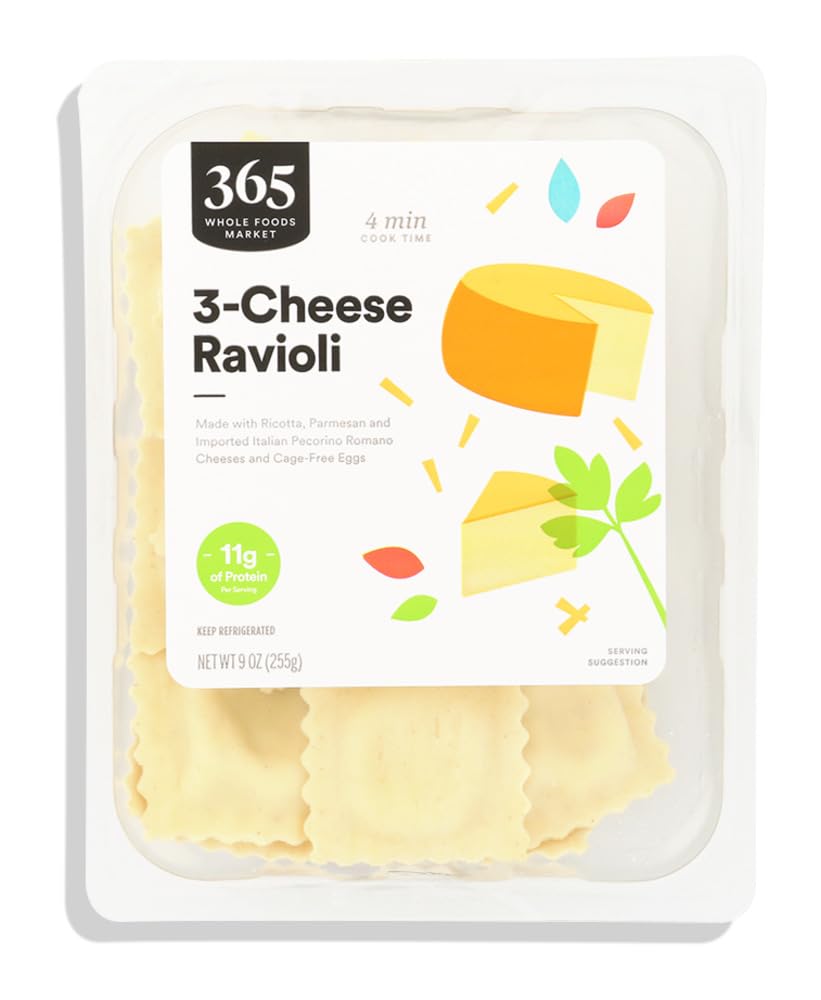 365 by Whole Foods Market Three Cheese Ravioli, 9 OZ