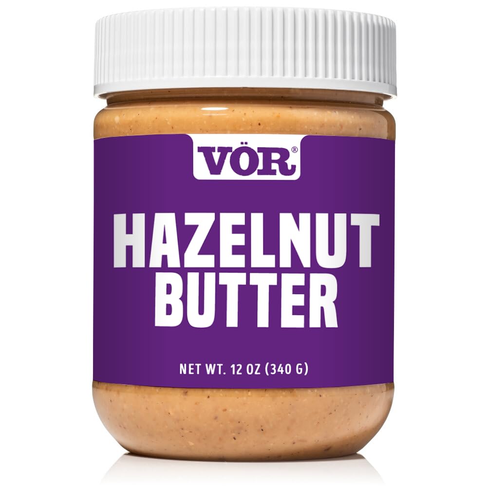 Vör Hazelnut Butter (12oz) | Single Ingredient | Vegan, Paleo and Keto-Friendly, Gluten-Free