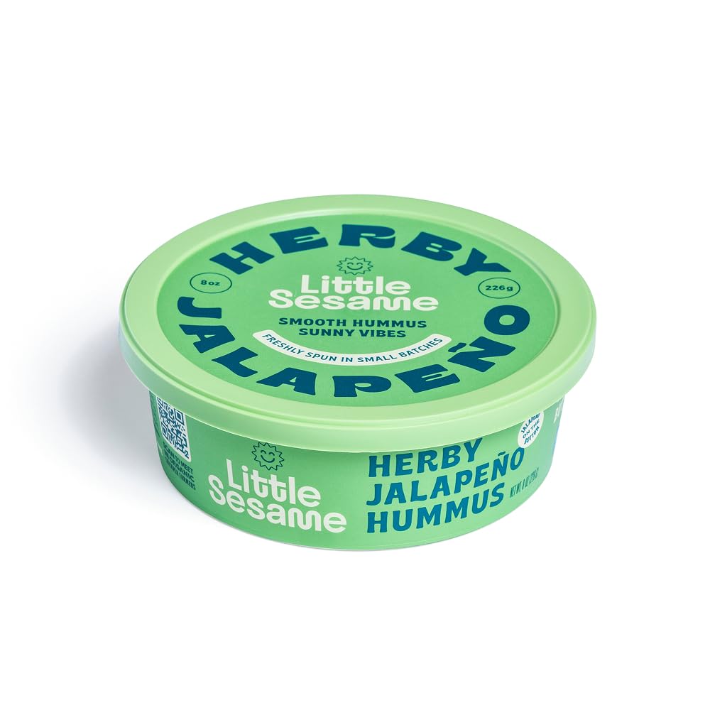 Little Sesame Hummus Herby Jalapeno, 8 Ounce