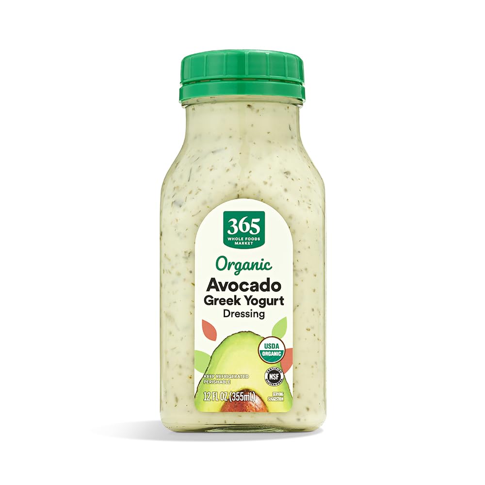 365 By Whole Foods Market, Organic Greek Yogurt Dressing, Avocado Cilantro, 12 Fl Oz