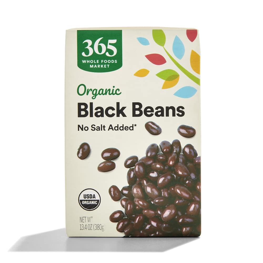 Organic Unsalted Black Beans, 13.4 Ounce