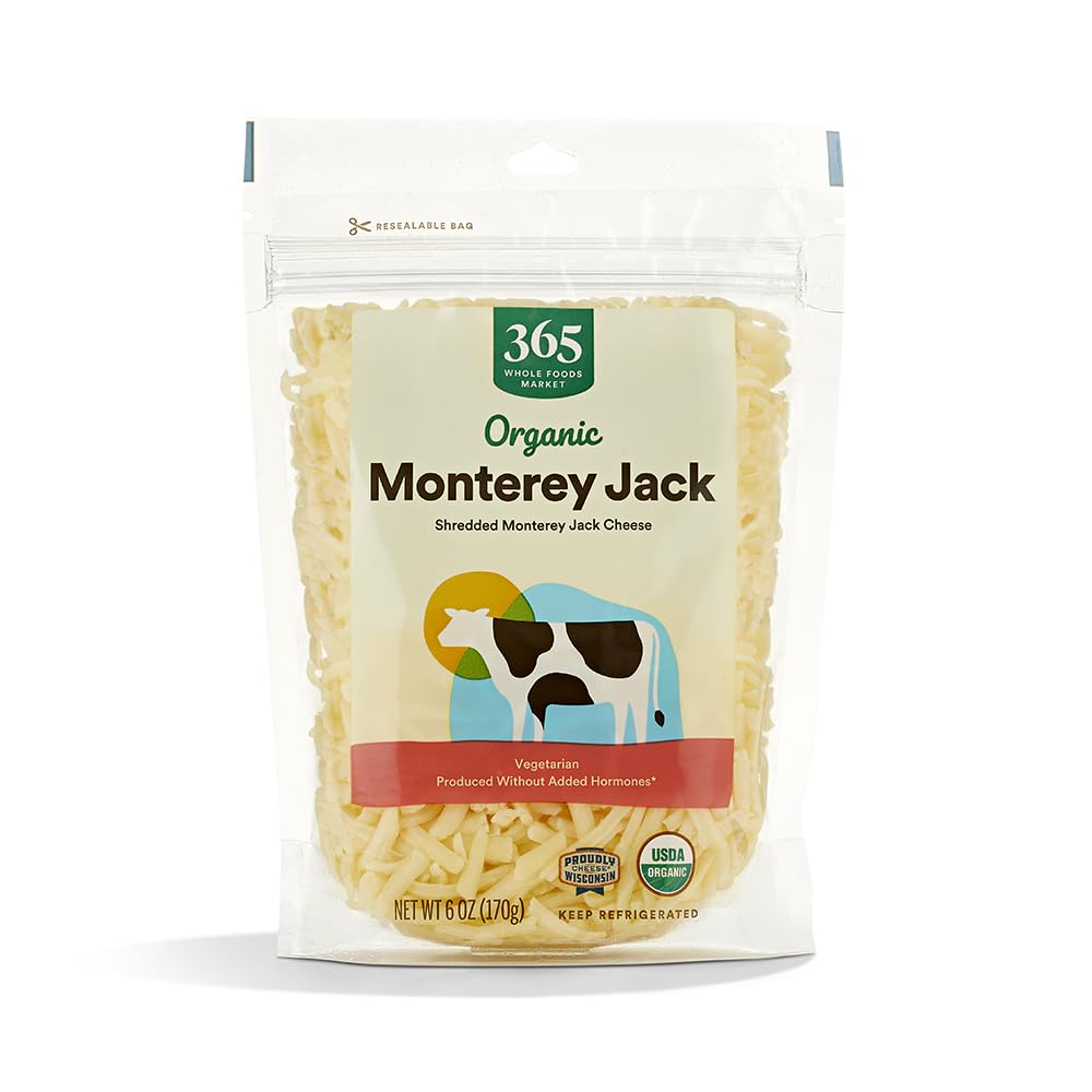 365 by Whole Foods Market Organic Shredded Monterey Jack Cheese, 6 OZ
