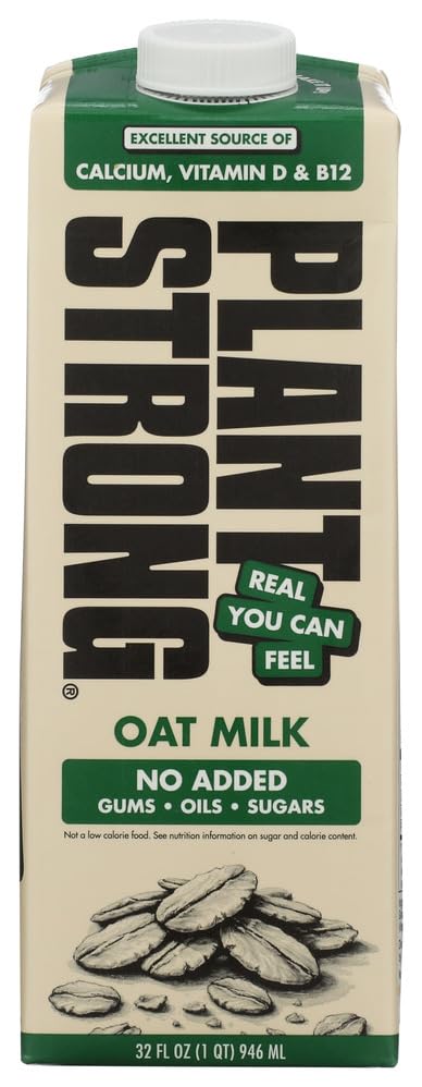 Plantstrong, Milk Oat Unsweetened, 32 Fl Oz