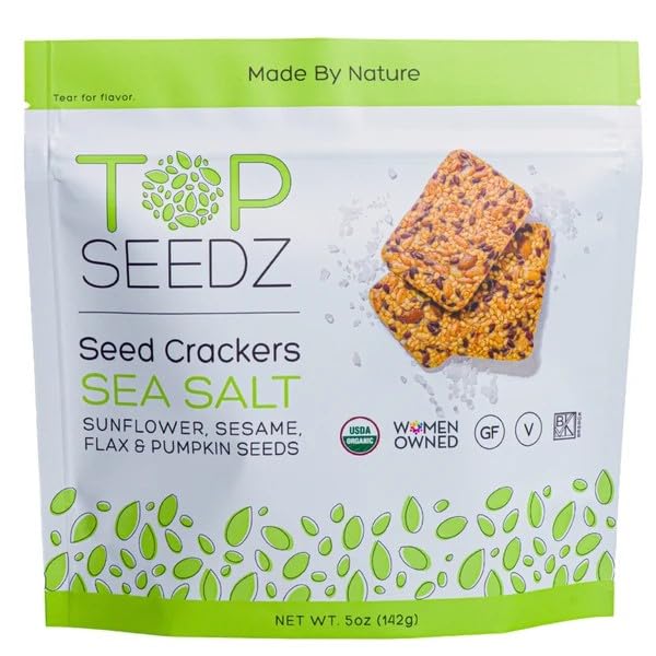 Top Seedz Organic Sea Salt Crackers, 5 OZ