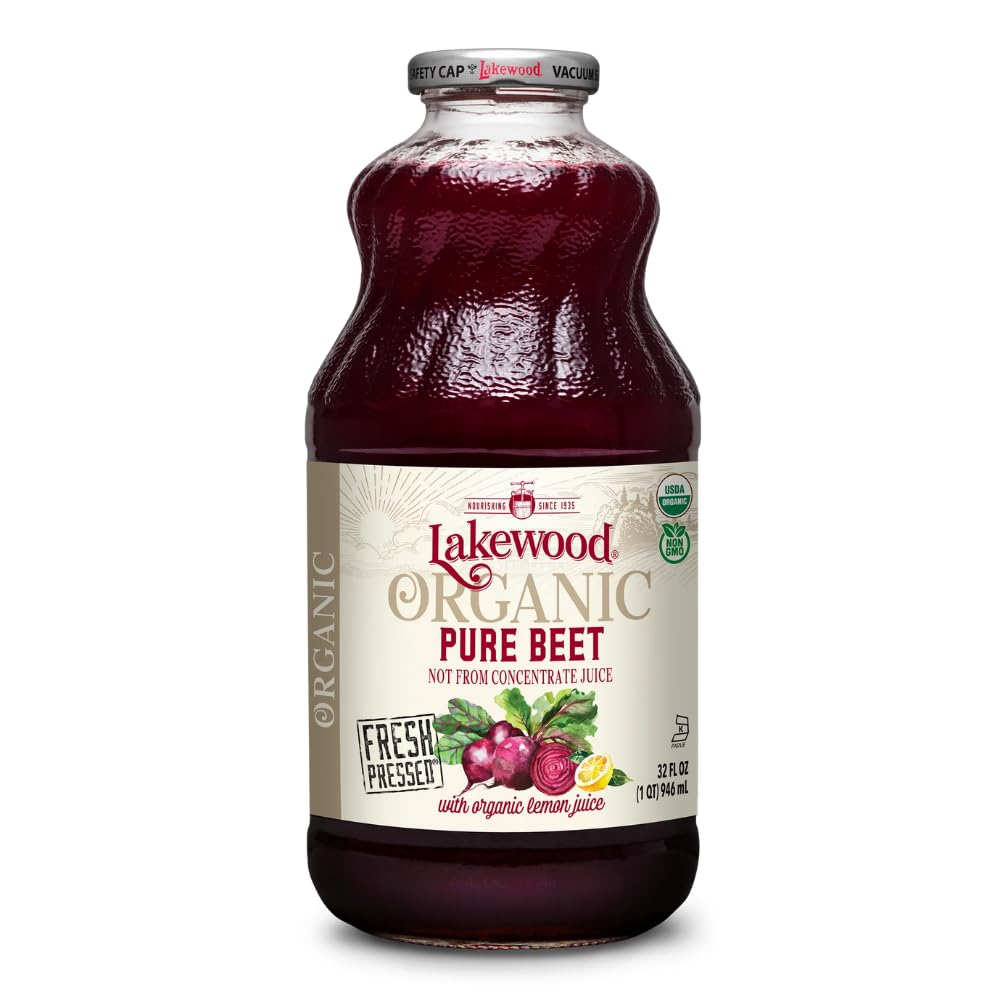 Lakewood Organic Beet Juice, 32 Fl Oz (Pack of 1) Package May Vary