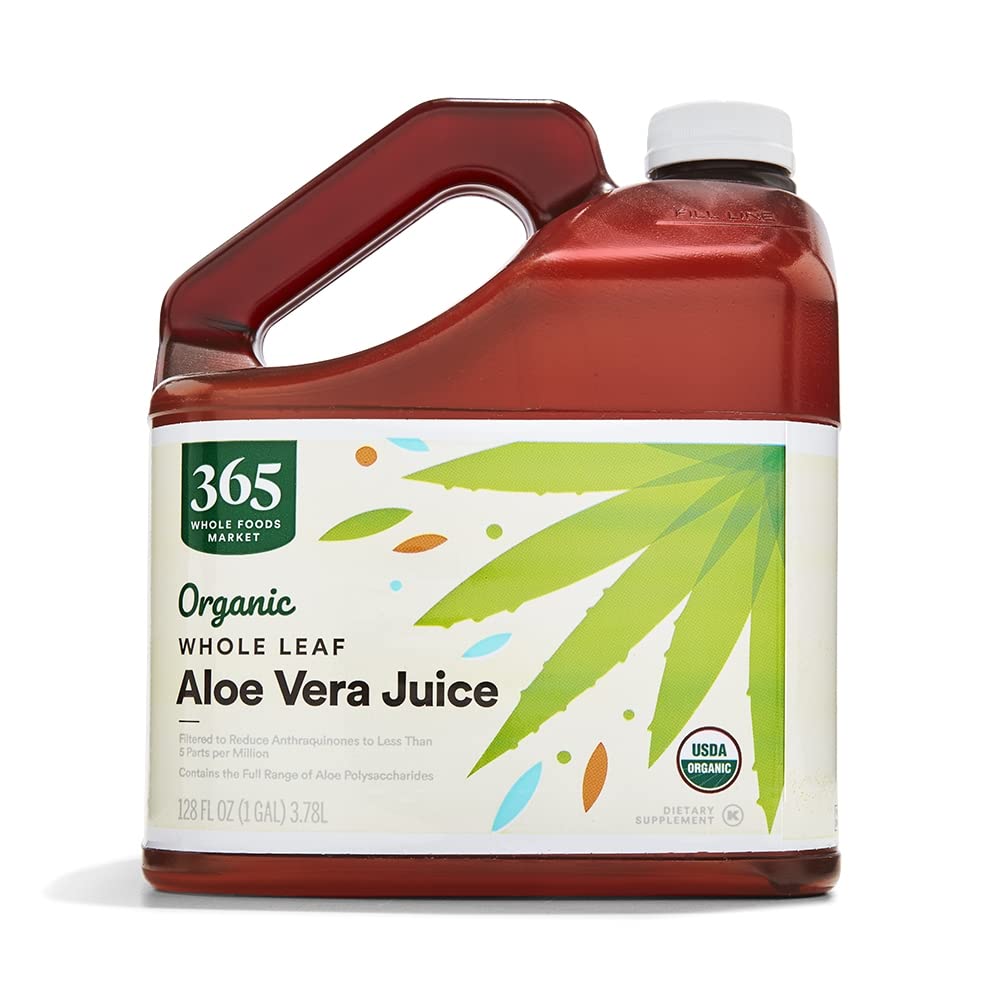 Organic Whole Leaf Aloe Vera Juice, 128 Fl Oz