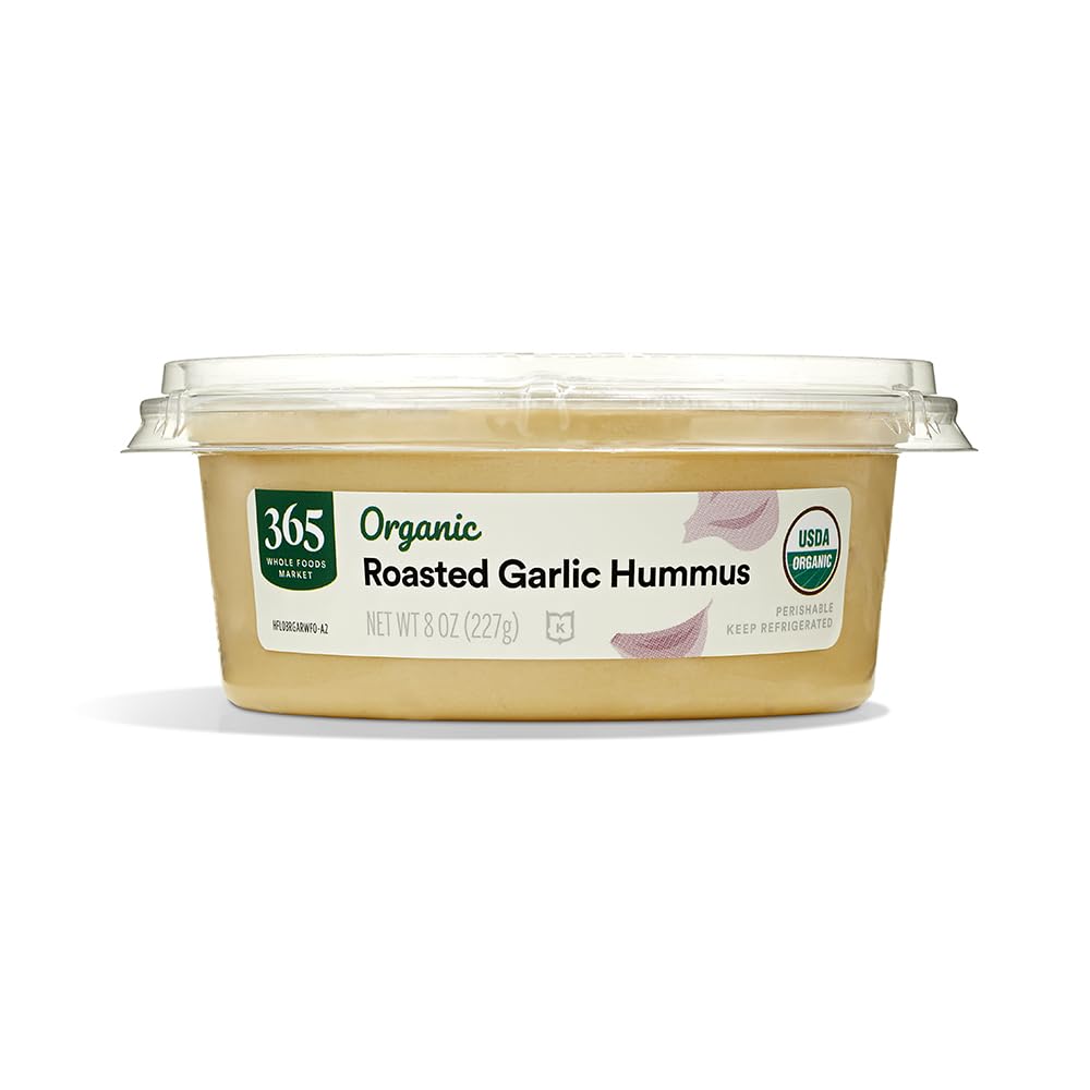 365 By Whole Foods Market, Organic Roasted Garlic Hummus, 8 Ounce