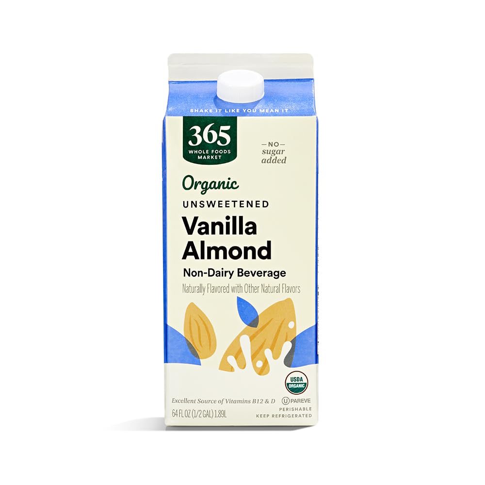 Organic Almondmilk Unsweetened Vanilla, 64 fl oz