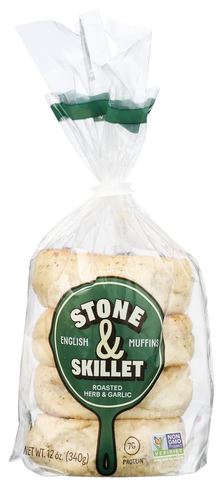 Muffin English Garlic Herb, 10 Ounce