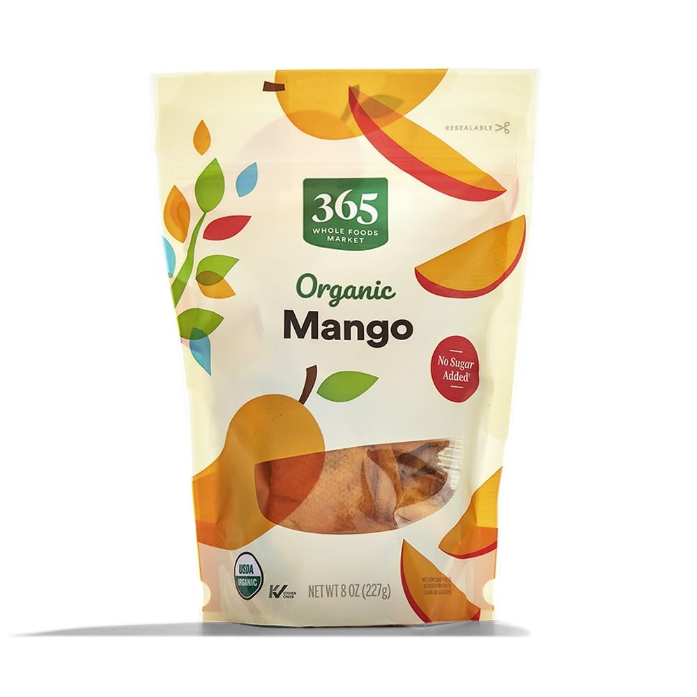 365 by Whole Foods Market Organic Dried Mango, 8 Ounce