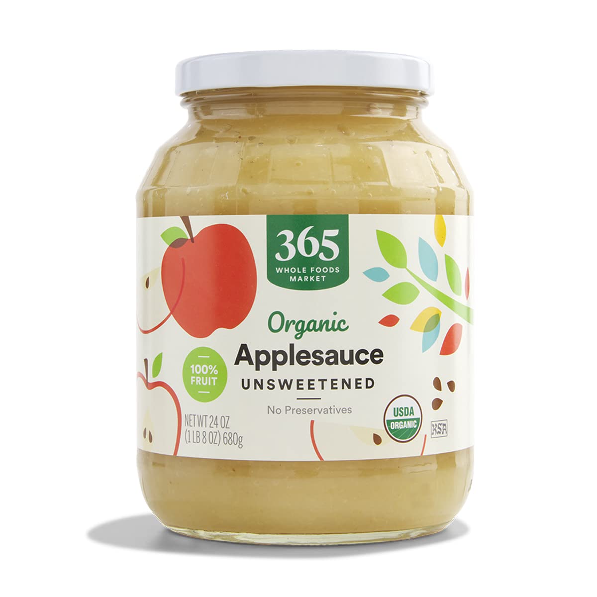 Organic Unsweetened Apple Sauce, 24 Ounce