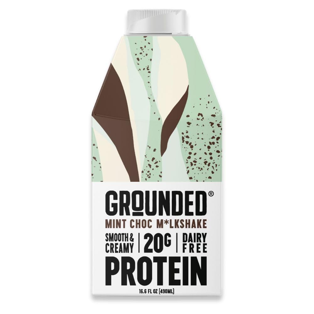 Grounded Plant Based Mint Chocolate Protein Milkshake, 16.6 FZ