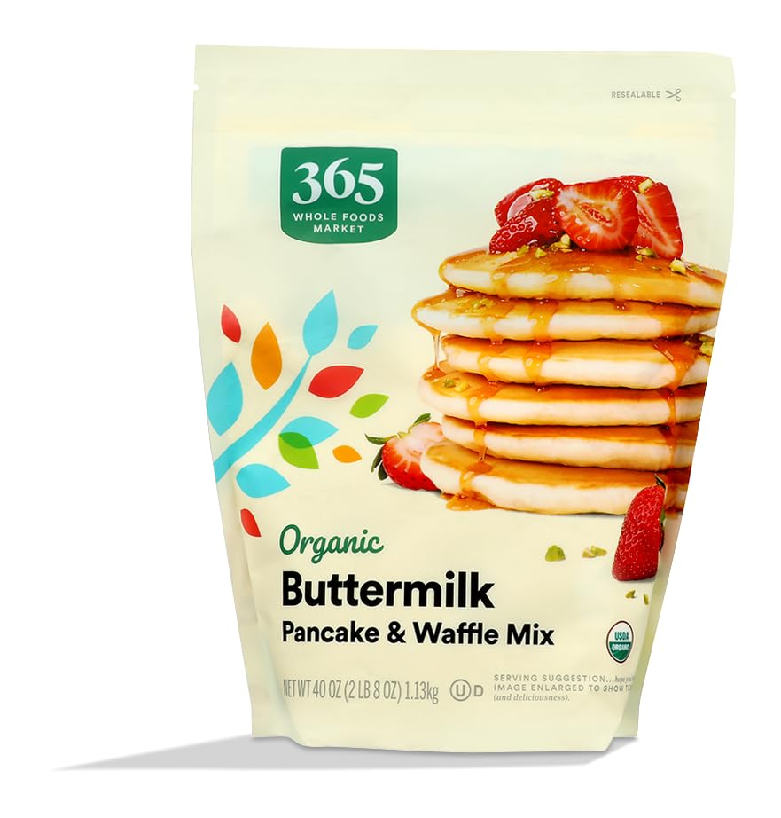 365 by Whole Foods Market Organic Buttermilk Pancake Mix, 40 OZ